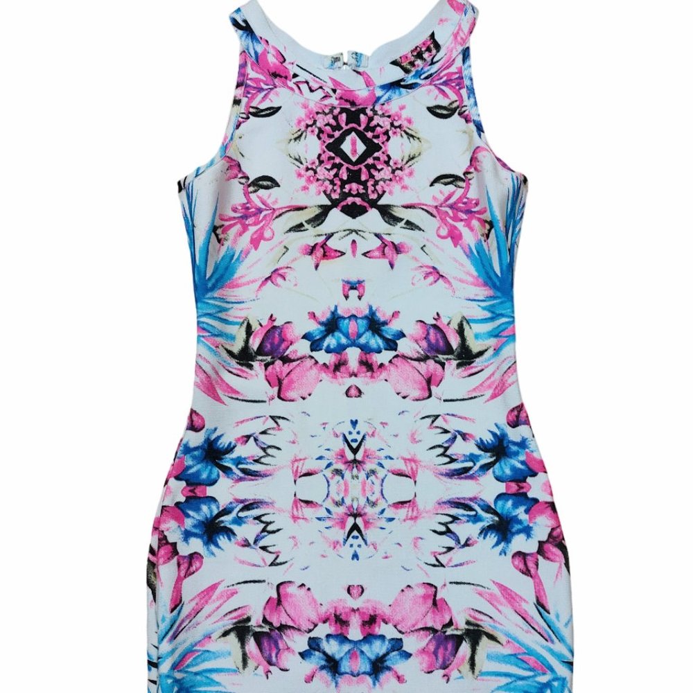 ETINCELLE COUTURE Colourful Mini Dress - Size Small - NWOT